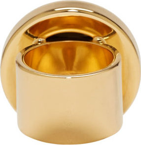Marni Black Horn Gold Ring