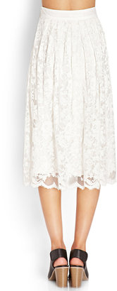 Forever 21 Classic Lace A-Line Skirt