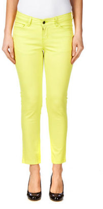Pieces Funky Five 7/8  Womens  Leggings - Bright Yellow