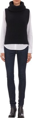 Barneys New York Women's Cowl-Neck Sleeveless Sweater-Black