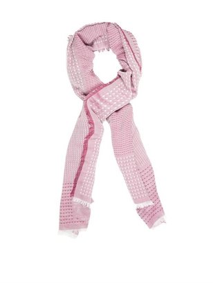 Dolce & Gabbana Crrest and dot lightweight scarf