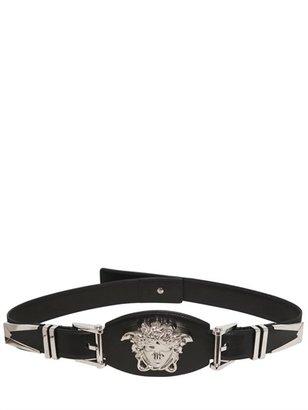 Versace 35mm Medusa Leather High Waist Belt