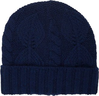 Barneys New York Men's Mixed-Stitch Knit Hat-Blue