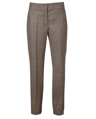 Akris Tailored Birdseye Wool Trousers
