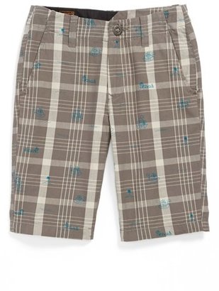 Volcom 'Faceted' Plaid Shorts (Little Boys & Big Boys)