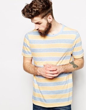 Gant T-Shirt with Stripe - Blue