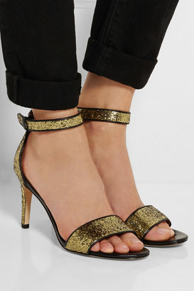 Marc by Marc Jacobs Glitter-finished leather sandals