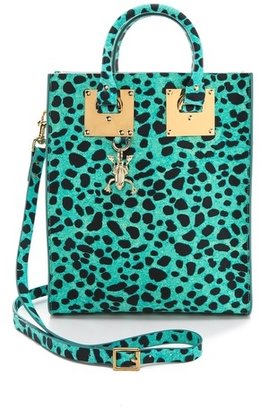 Sophie Hulme Leopard Mini Tote Bag