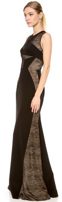 J. Mendel Gown with Lace Inserts