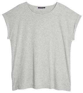 Violeta BY MANGO Essential Cotton T-shirt, Grey