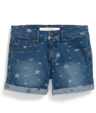 Joe's Jeans Star Pattern Rolled Cuff Shorts (Little Girls)