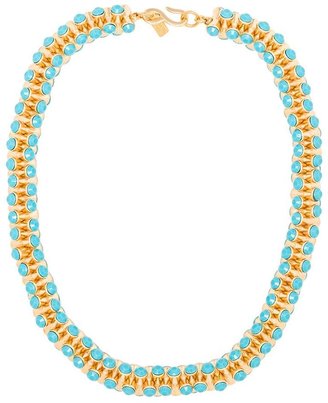 Kenneth Jay Lane 16" Turquoise Necklace