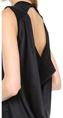 Alice + Olivia AIR by Open Back Cowl Tank