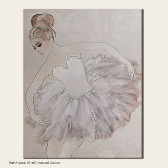 Graham & Brown Beige Classic Ballerina Canvas Wallart