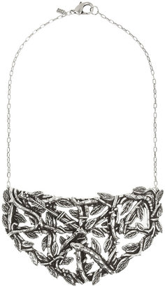 Pamela Love Maia antique silver-plated brass breastplate necklace