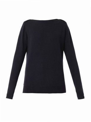 Freda Boat-neck cashmere-knit sweater