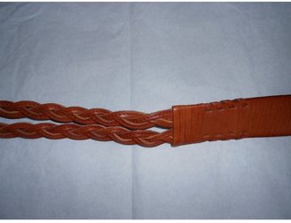 BCBGMAXAZRIA Vintage Brown Leather Belt