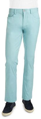 Calvin Klein Slim Fit Sateen Bowery Pants-BLUE-32 32