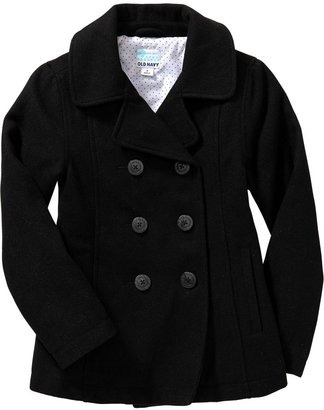 Old Navy Girls Wool-Blend Peacoats