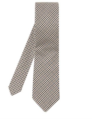 Michael Bastian Micro-check cotton tie