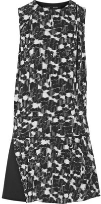 Proenza Schouler Printed silk-georgette mini dress