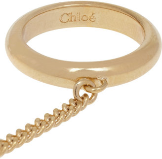Chloé Carly gold-tone ring