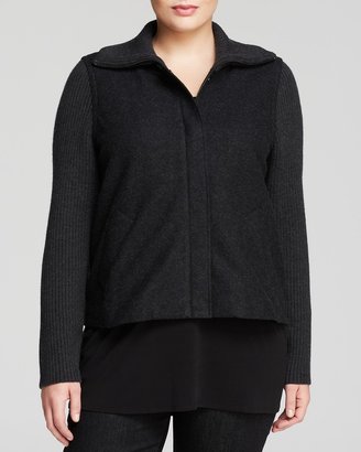 Eileen Fisher Plus Mixed Knit Jacket