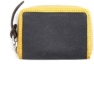 Property Of Gerald Indigo Blue and Yellow Card Wallet