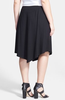 Eileen Fisher Asymmetrical Jersey Skirt (Plus Size)