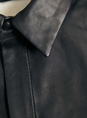 Topman Selected Homme Leather Shirt