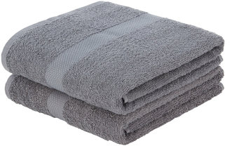 George Home Bath Towels 2 Pack - Charcoal