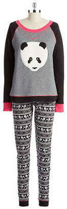 Kensie Patterned Two Piece Pajama Set