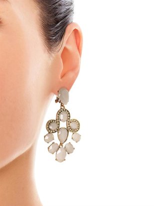 Oscar de la Renta Crystal chandelier earrings