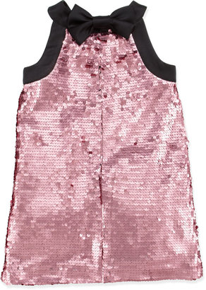 Milly Minis Sequin Shift Dress, Orchid, Sizes 2-7