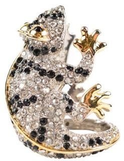 Roberto Cavalli Swarovski Embellished Frog Ring