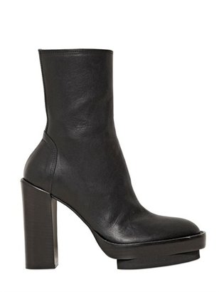 Ann Demeulemeester 115mm Leather Double Sole Boots