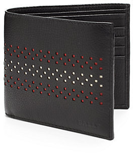 Bally Vollen Perforated Leather Wallet