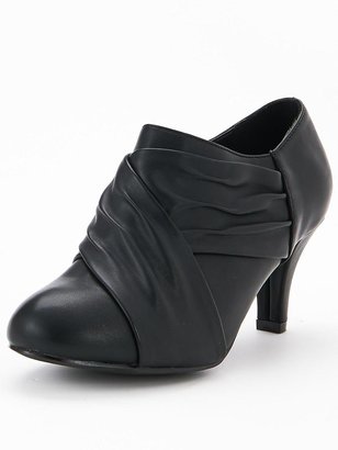 Shoebox Shoe Box Amina Ruche Detail Shoe Boots - Black