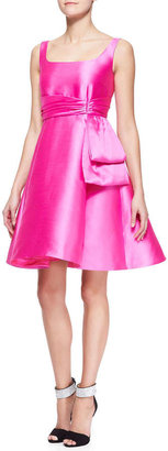 Kate Spade Sleeveless Fit-And-Flare Dress With Bow Detail