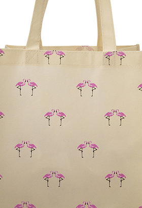 Forever 21 Pink Flamingo Shopper Tote