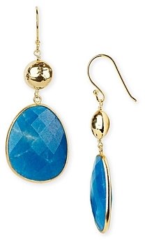Argentovivo Hand-Pressed Double Drop Earrings