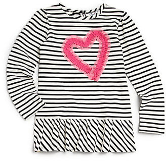 Hartstrings Toddler's & Little Girl's Striped Heart Tunic