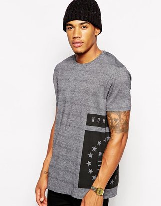 ASOS T-Shirt With Multi Placement Print And Twisted Yarn Skater Fit