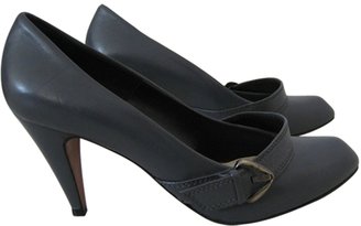 Eva Turner Blue Leather Heels