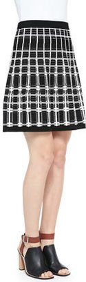 Nanette Lepore Series Plaid A-Line Skirt