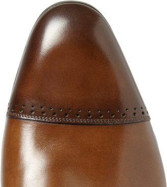 Lanvin Burnished-Leather Brogues