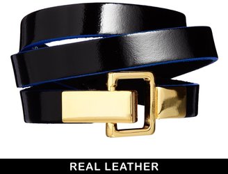 ASOS Gold Link Leather Waist Belt