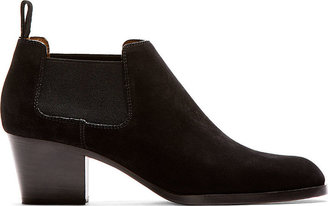 Marc Jacobs Black Suede Ankle Boots