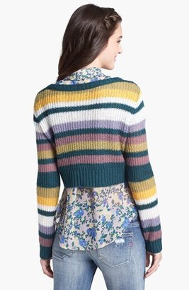 Rubbish Stripe Crop Sweater (Juniors)