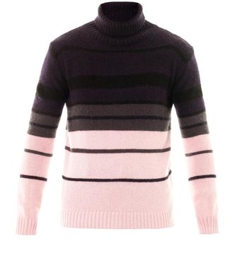 Raf Simons Stripe roll-neck sweater
